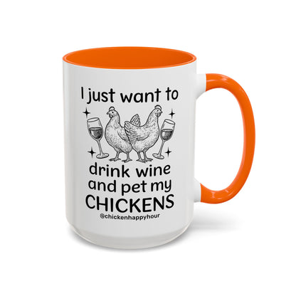Wine and Chickens Coffee Mug