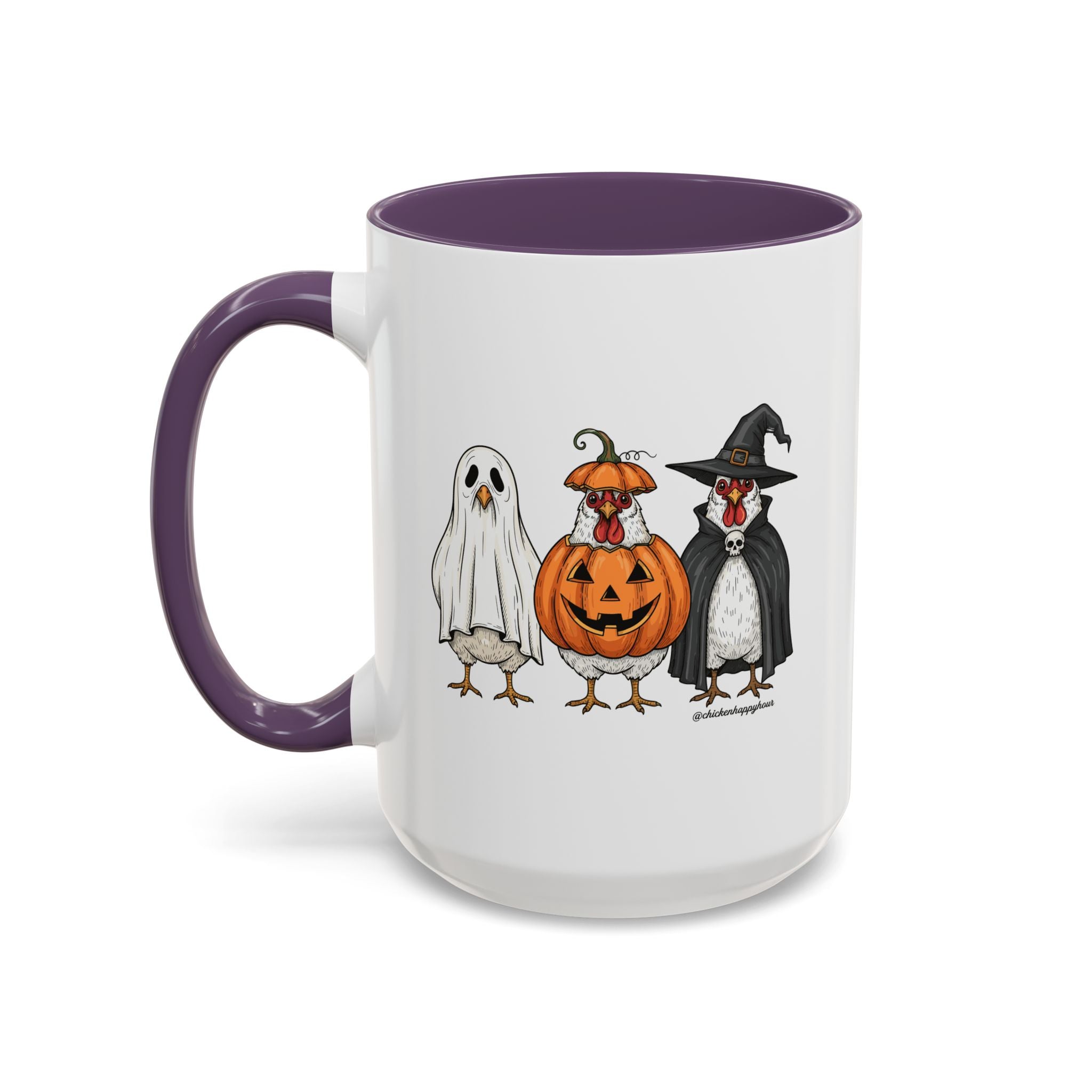 Chickens Wearing Halloween Costumes Coffee Mug