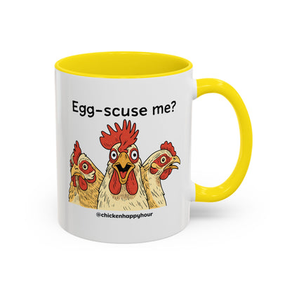 Egg-Scuse Me Coffee Mug