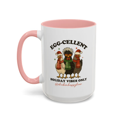 Egg-Cellent Holiday Vibes Only Coffee Mug