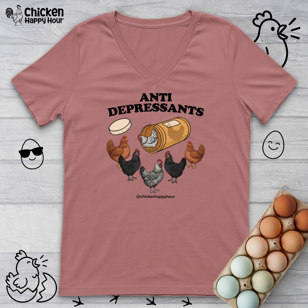 Anti Depressants V-Neck Tee