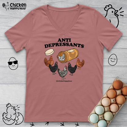 Anti Depressants V-Neck Tee