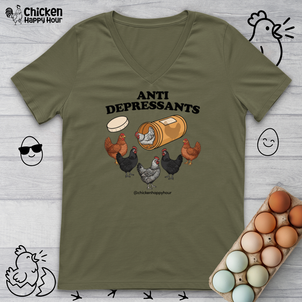 Anti Depressants V-Neck Tee