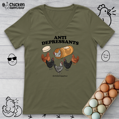 Anti Depressants V-Neck Tee
