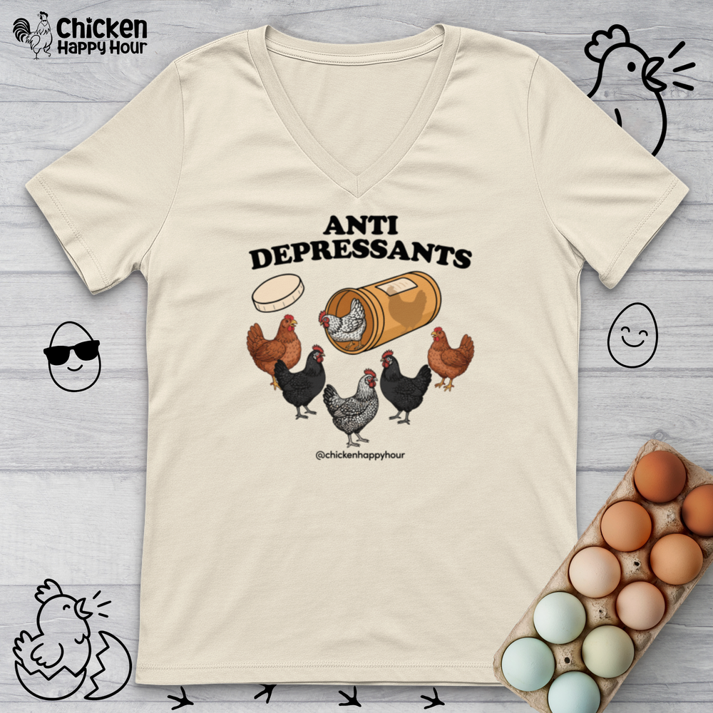 Anti Depressants V-Neck Tee