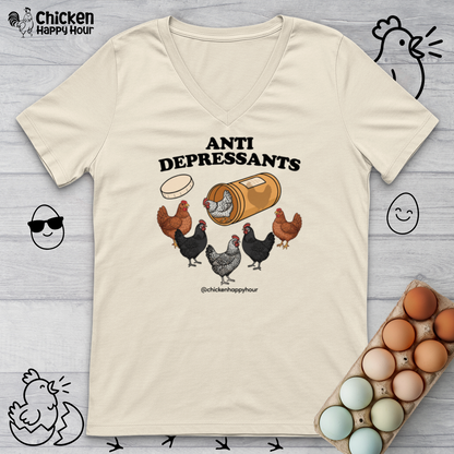Anti Depressants V-Neck Tee