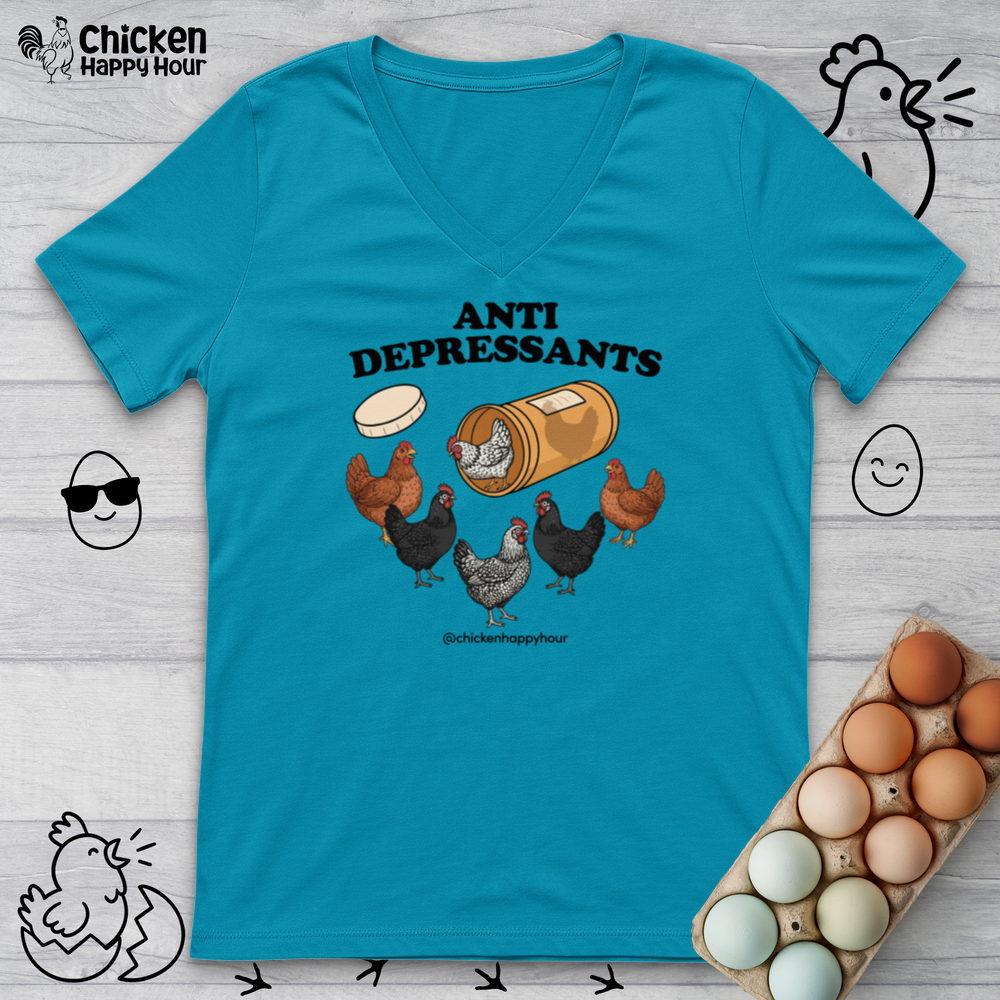 Anti Depressants V-Neck Tee