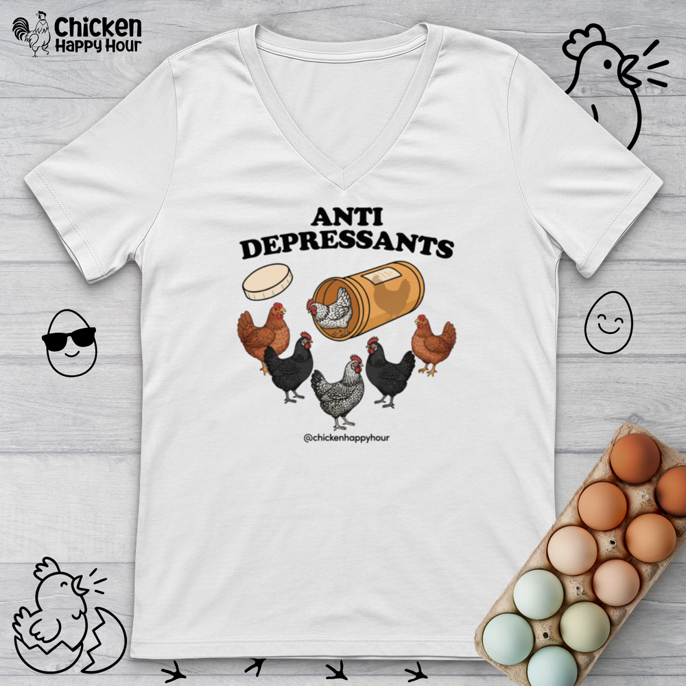 Anti Depressants V-Neck Tee