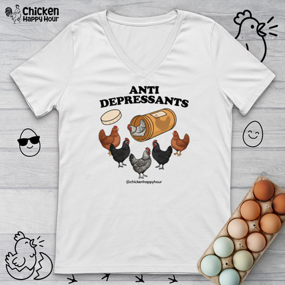 Anti Depressants V-Neck Tee