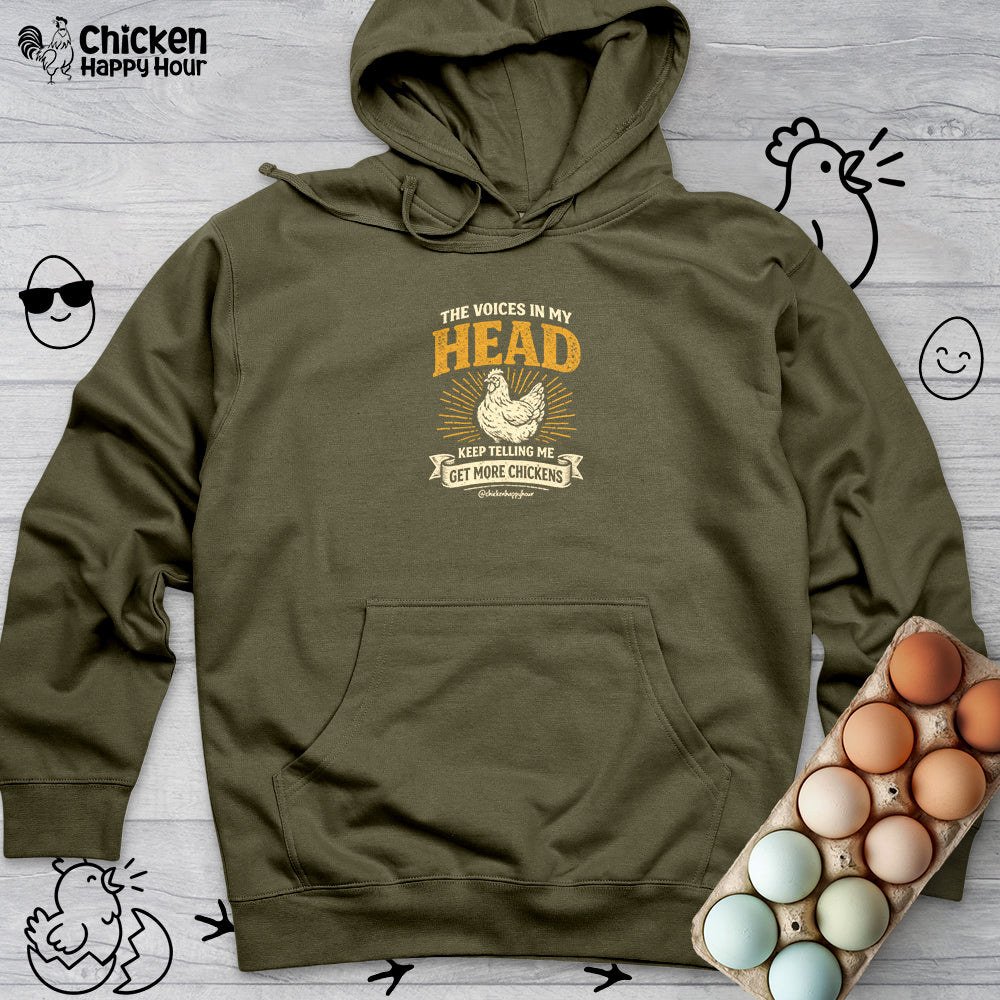 The Voices In My Head Hooded Sweatshirt