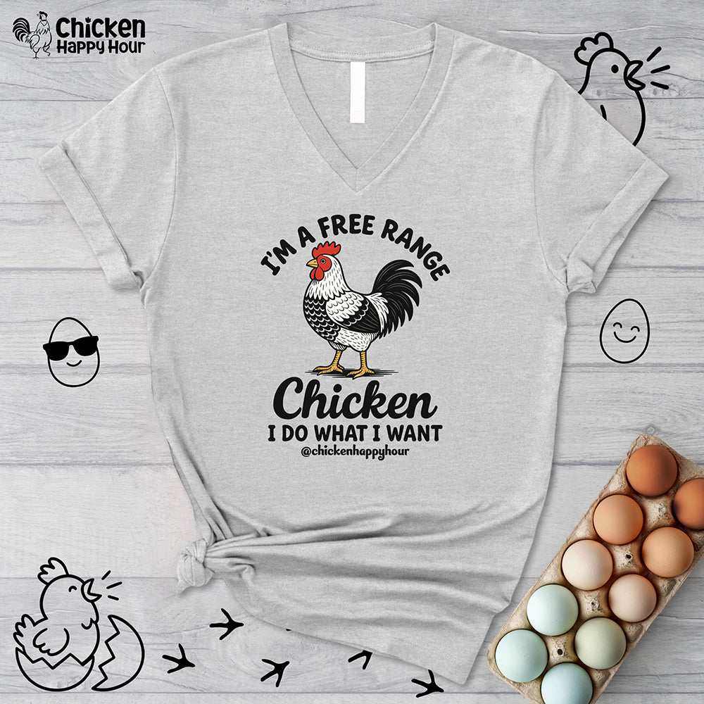 I'm A Free Range V-Neck Tee