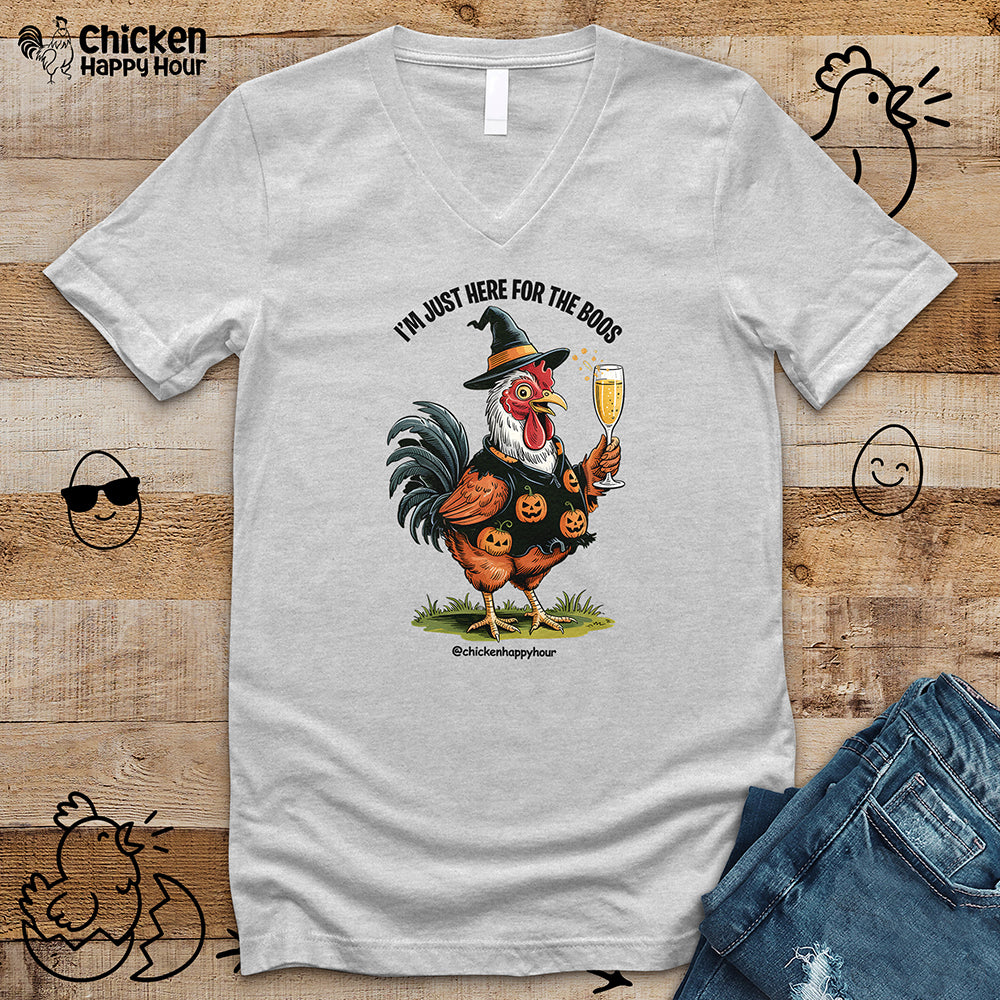 Here for the Boos V-Neck Tee