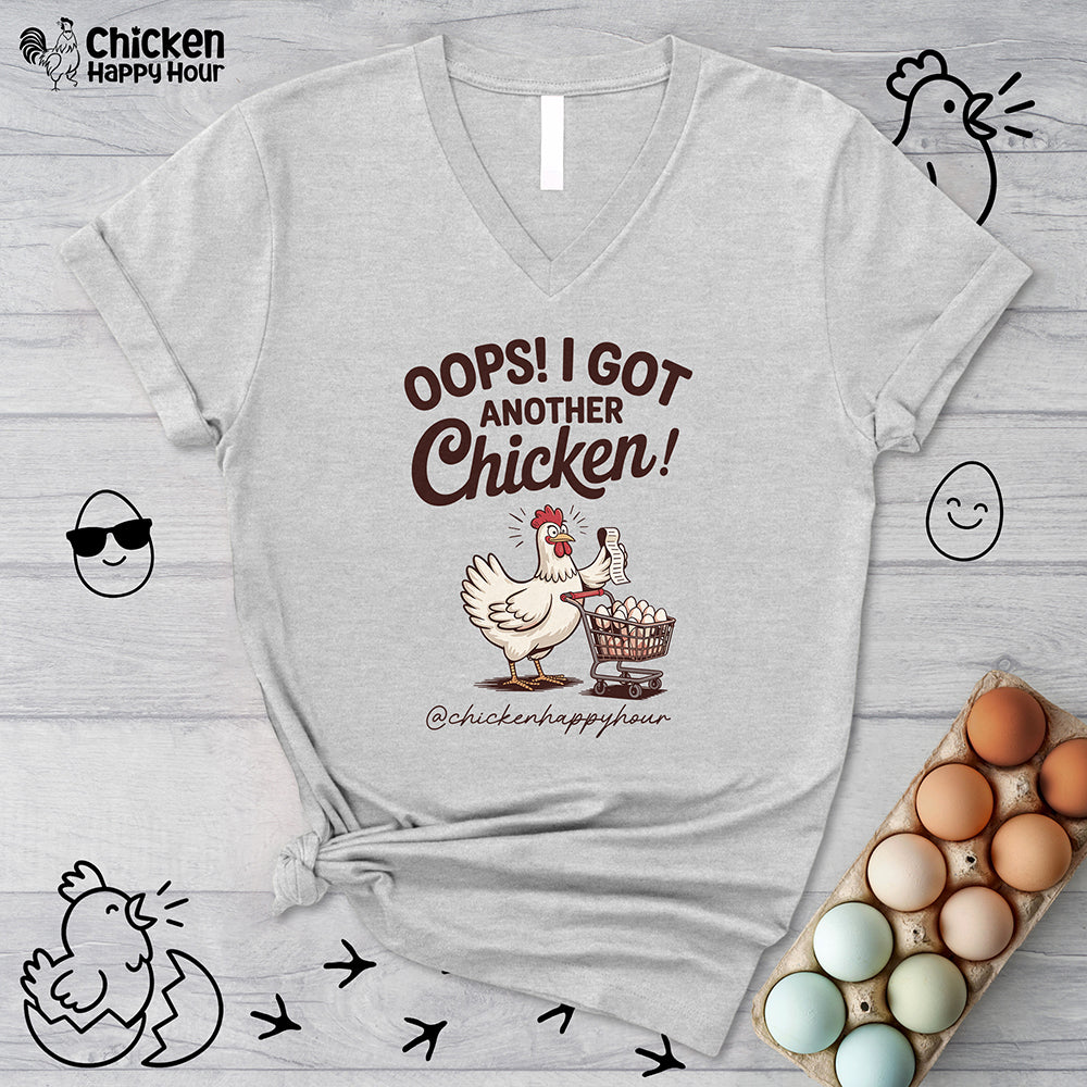 Oops I Got Another Chicken 2 V-Neck Tee