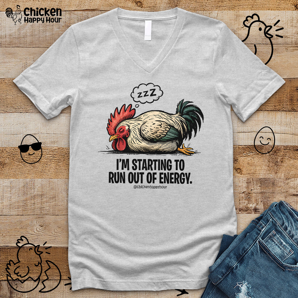 I’m Starting to Run Out of Energy V-Neck Tee