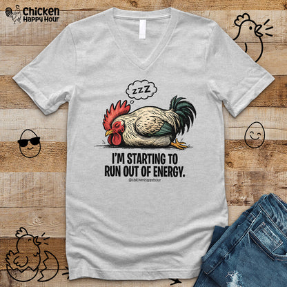I’m Starting to Run Out of Energy V-Neck Tee