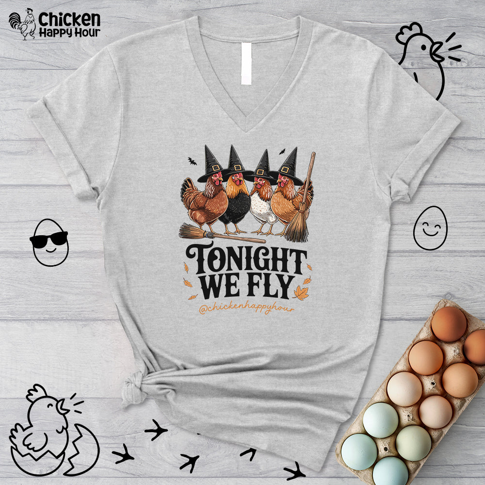 Tonight We Fly V-Neck Tee