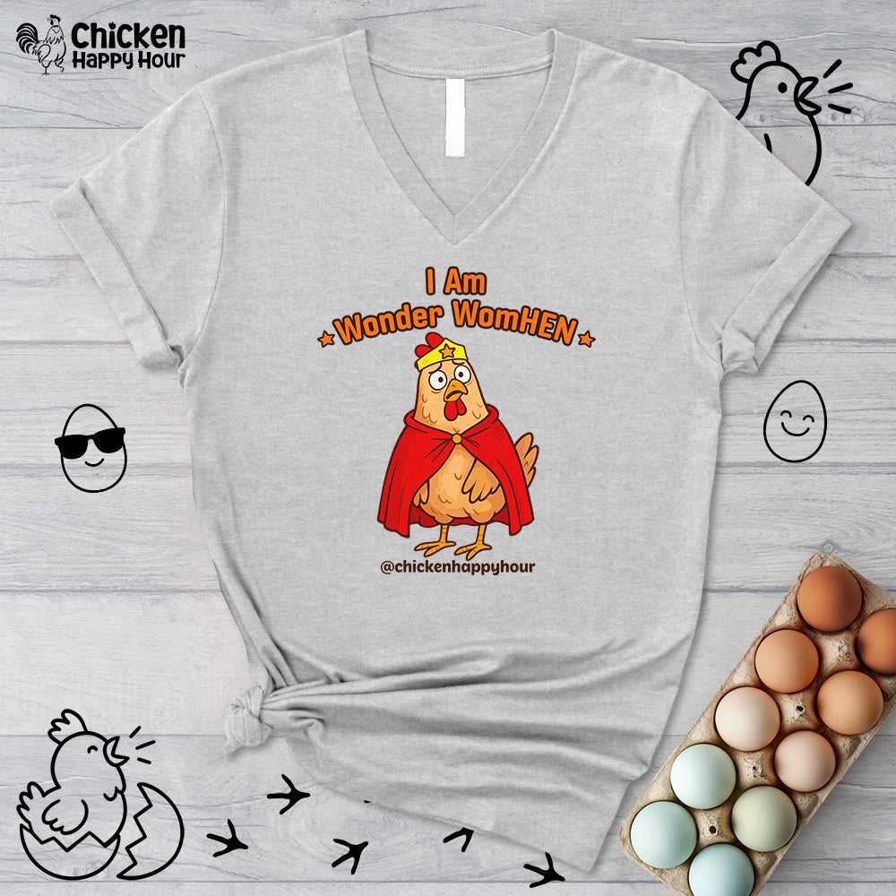 I Am Wonder WomHEN V-Neck Tee