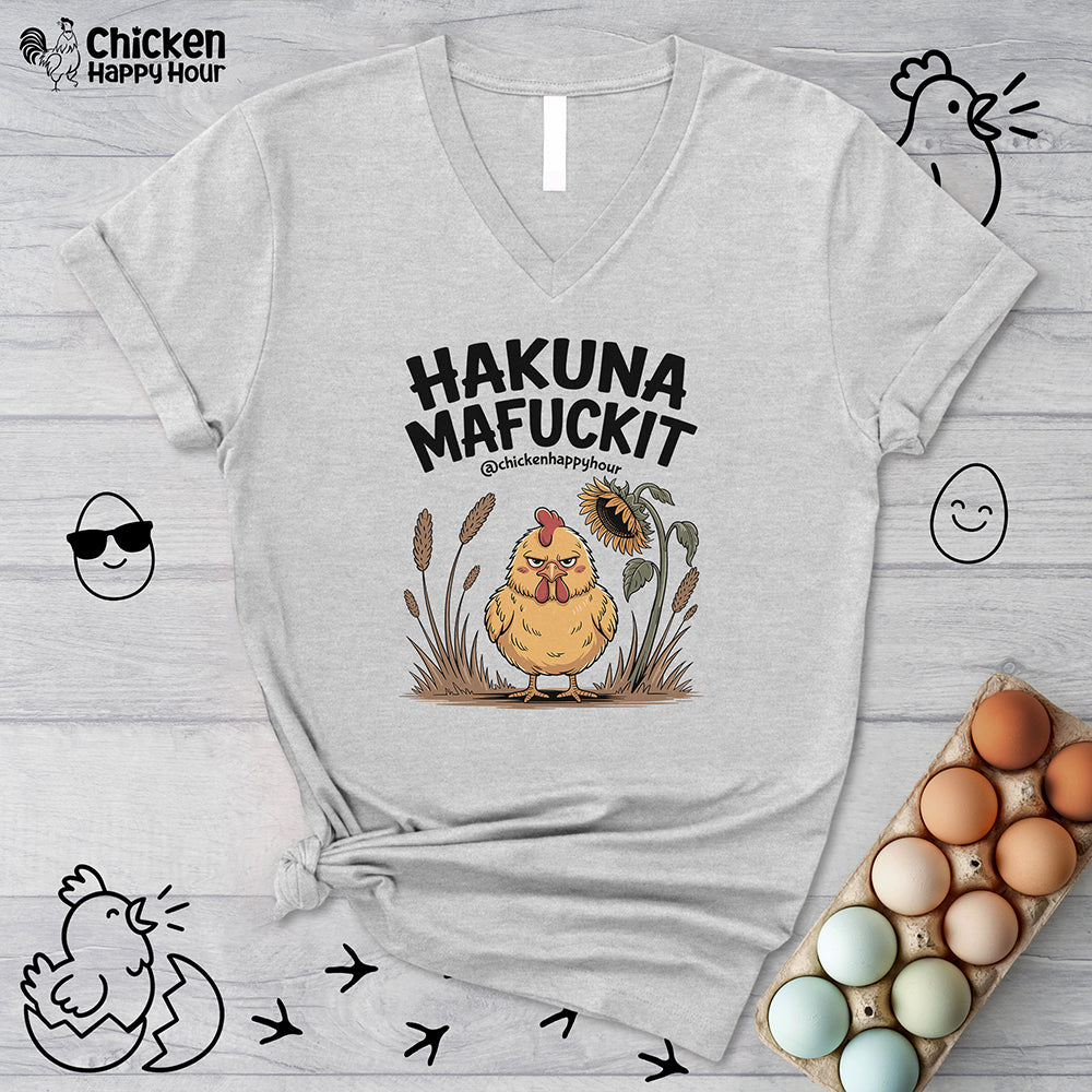 Hakuna Mafuckit V-Neck Tee