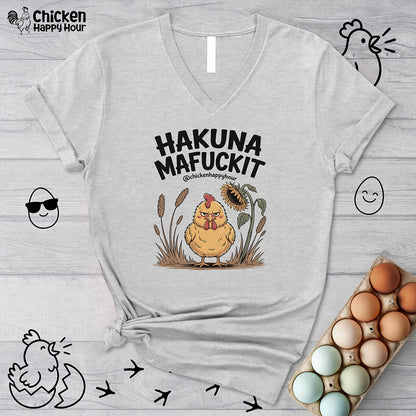 Hakuna Mafuckit V-Neck Tee