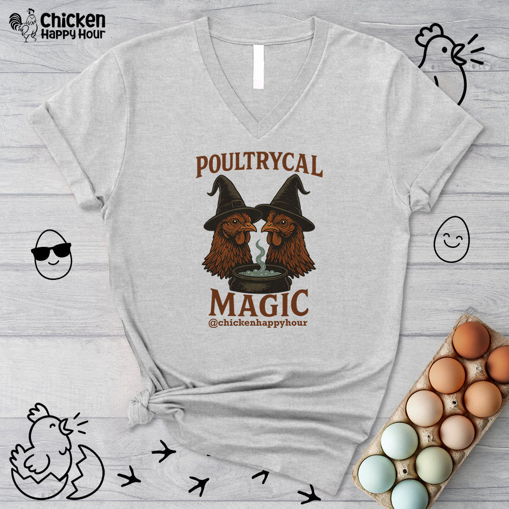 Poultrycal Magic V-Neck Tee