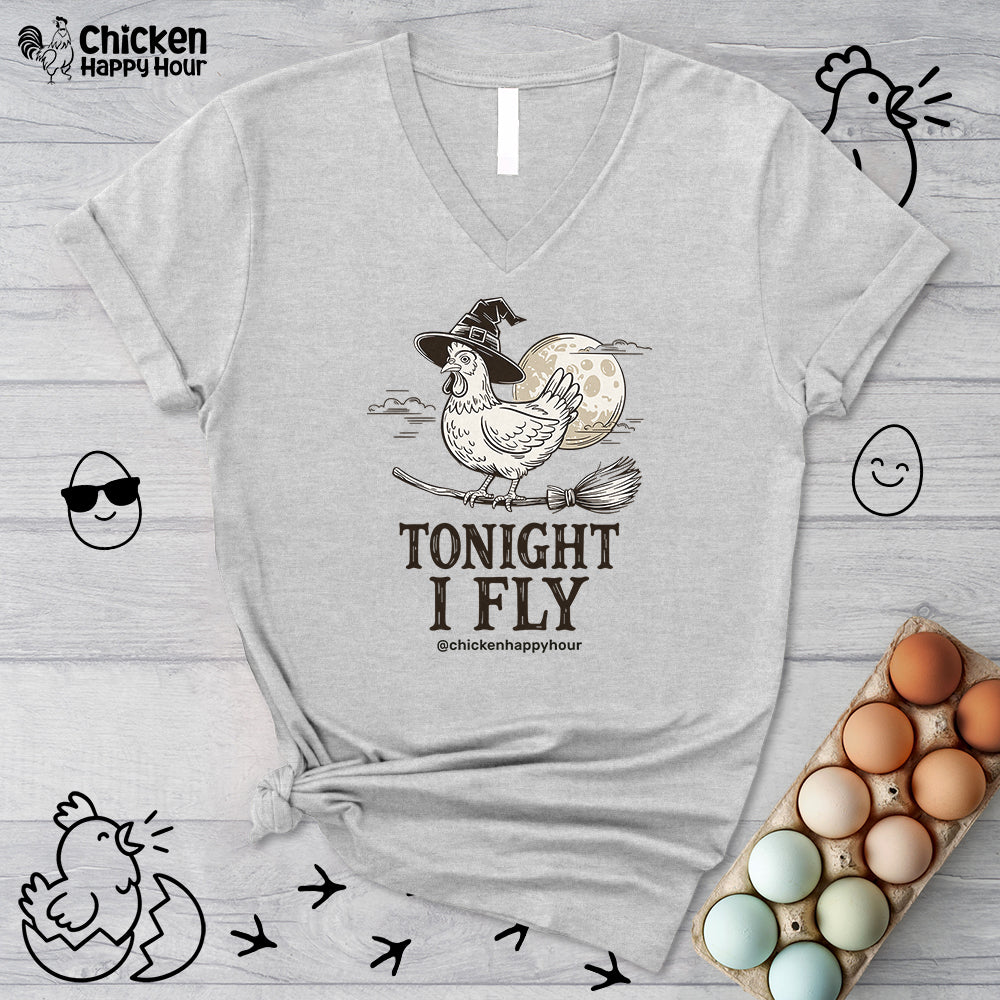 Tonight I Fly V-Neck Tee