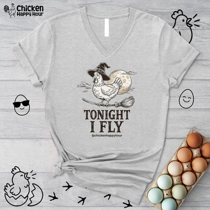 Tonight I Fly V-Neck Tee