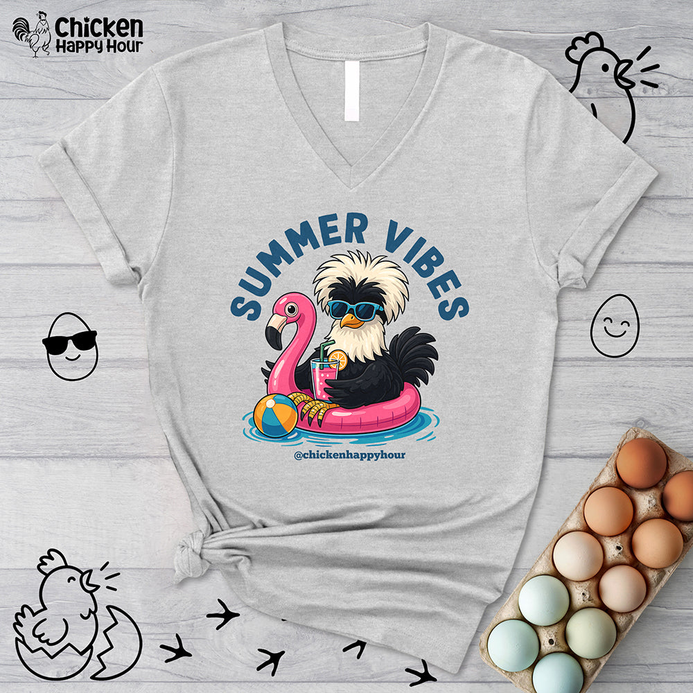 Summer Vibes V-Neck Tee