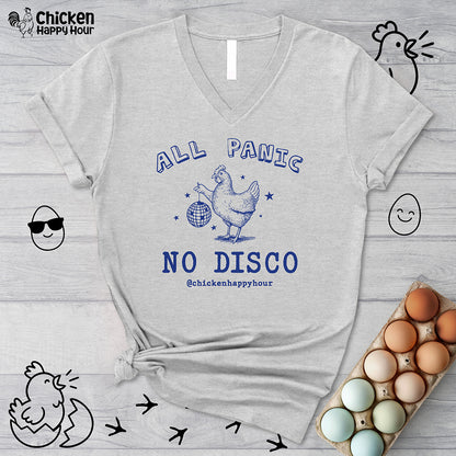 All Panic No Disco V-Neck Tee