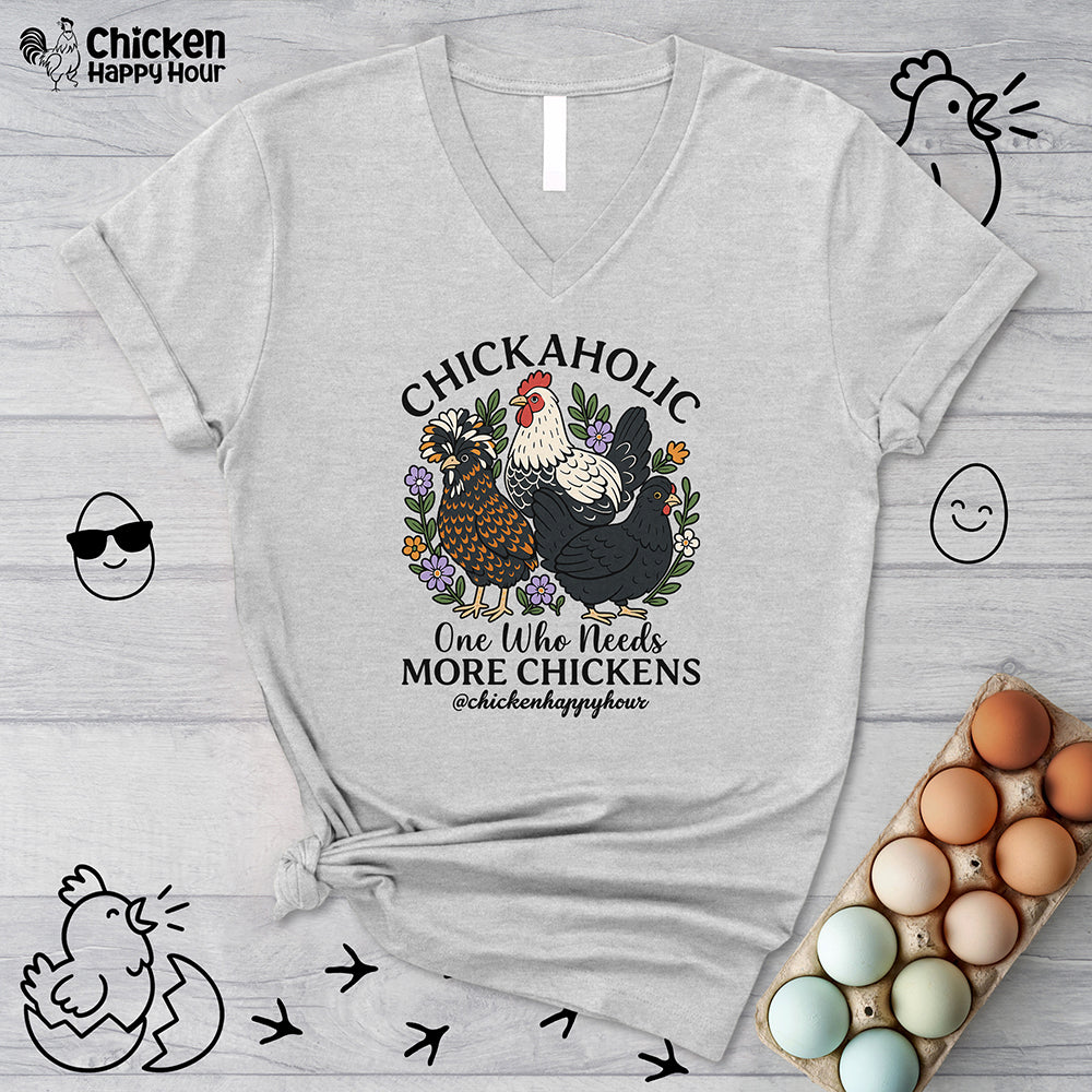 Chickaholic V-Neck Tee