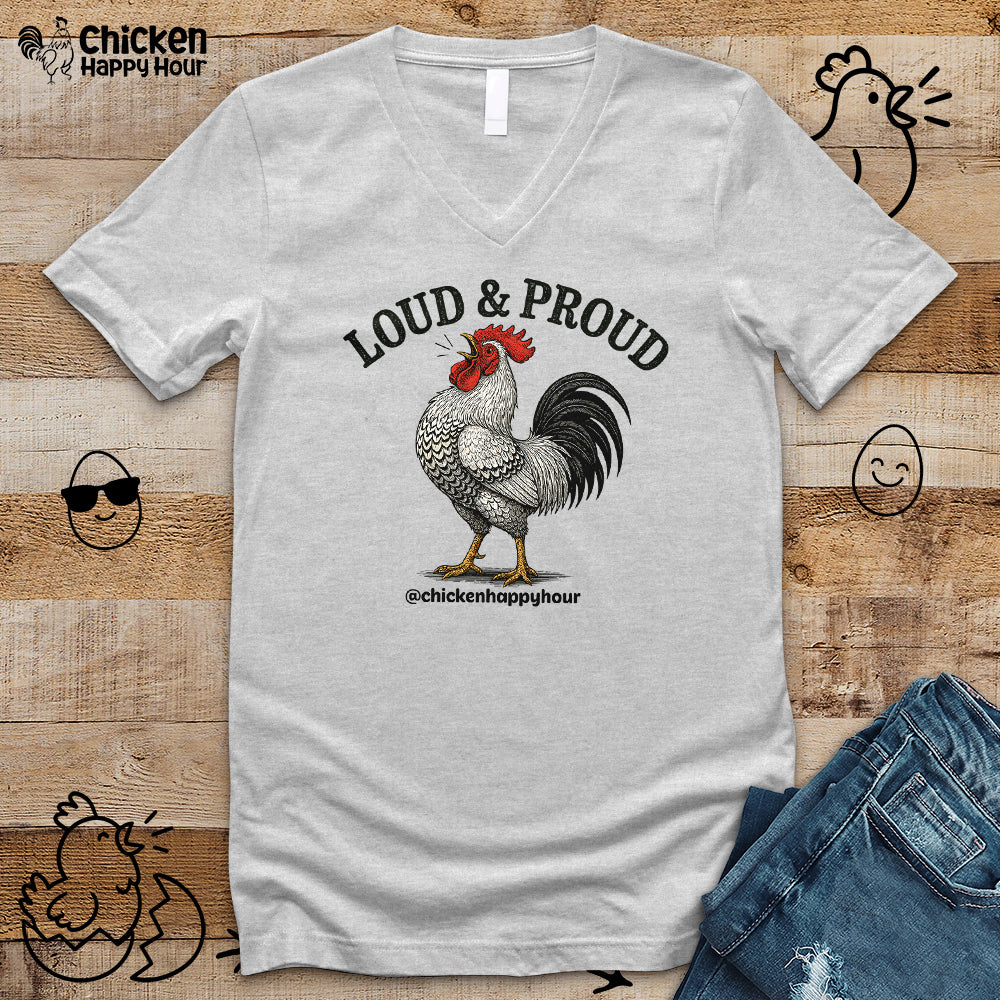 Loud & Proud V-Neck Tee