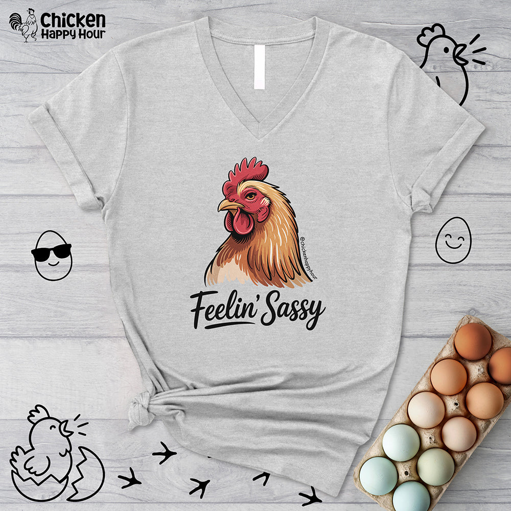 Feelin' Sassy V-Neck Tee