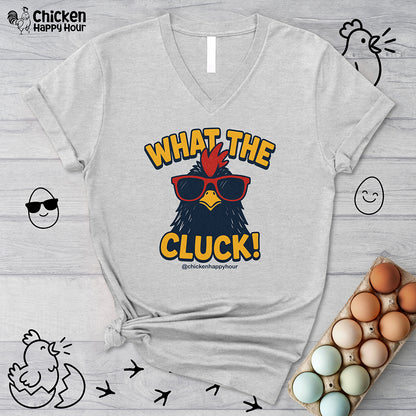 What the Cluck! V-Neck Tee