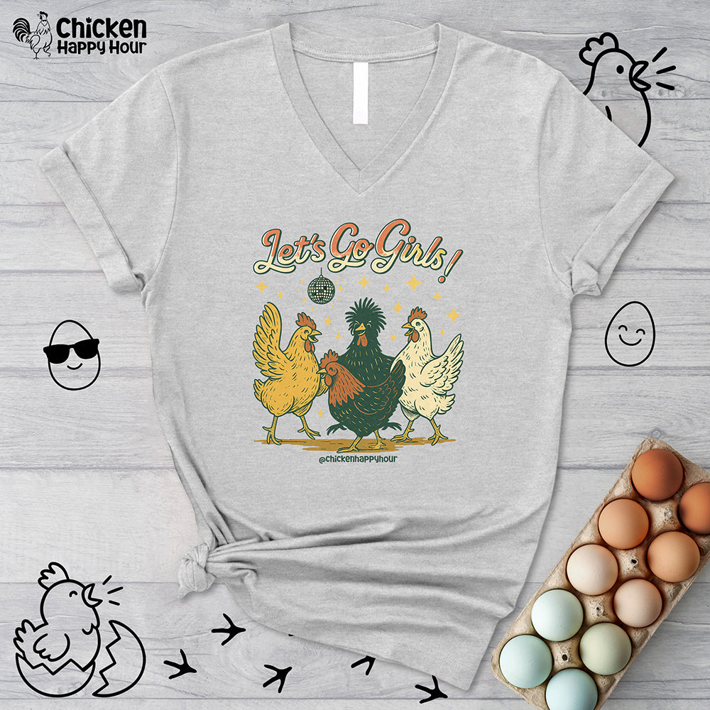 Let's Go Girls V-Neck Tee