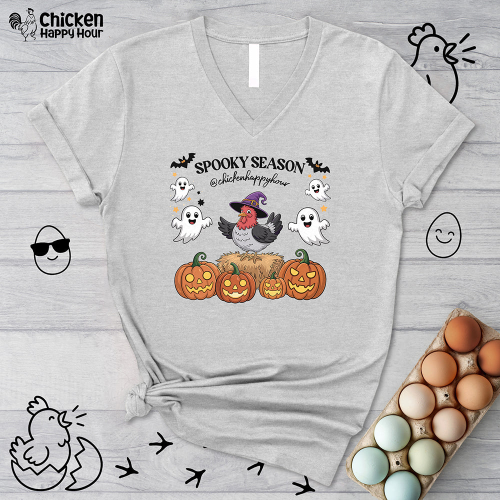 Spooky Season V-Neck Tee
