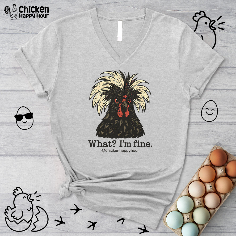 What I'm Fine V-Neck Tee