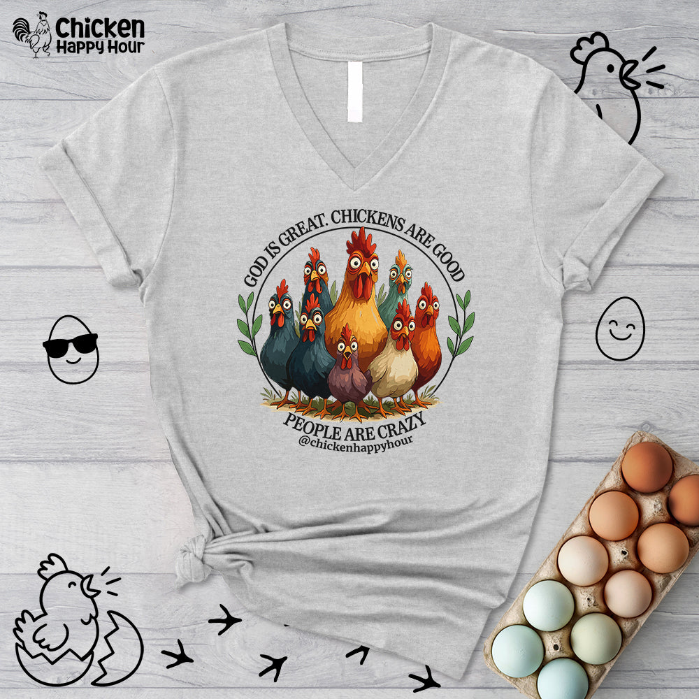 God Is Great V-Neck Tee