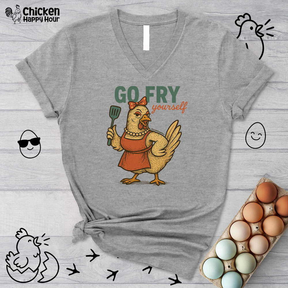 Go Fry Yourself V-Neck Tee