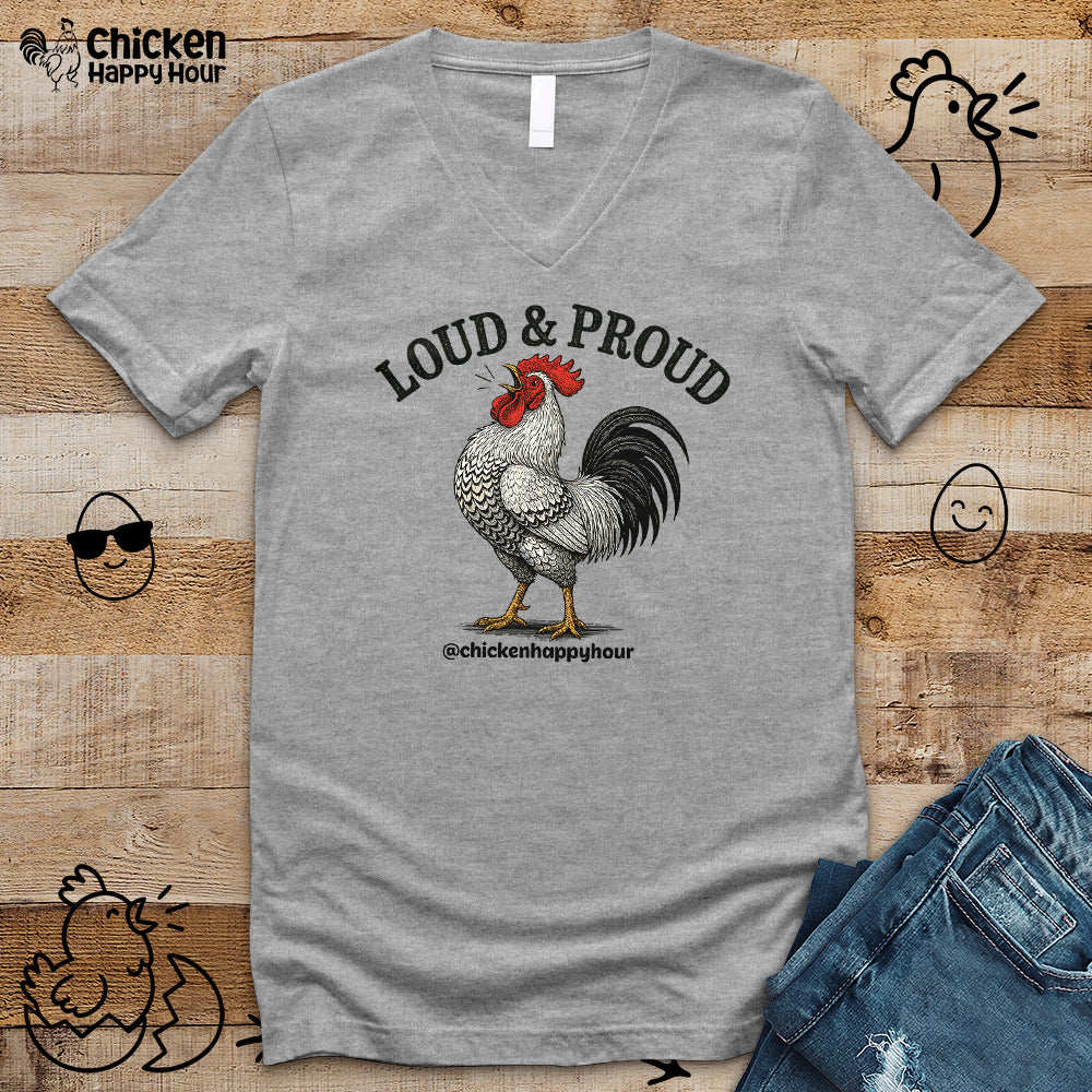 Loud & Proud V-Neck Tee