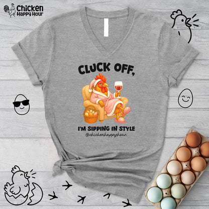 I’m Sipping in Style V-Neck Tee
