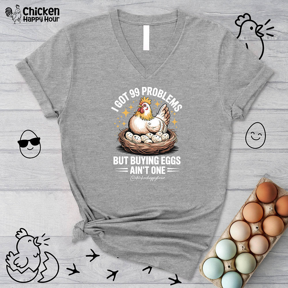 Buying Eggs V-Neck Tee