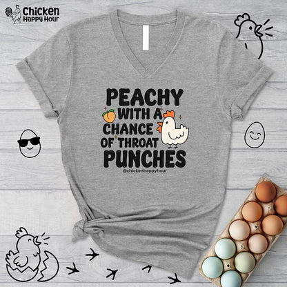 Peachy V-Neck Tee