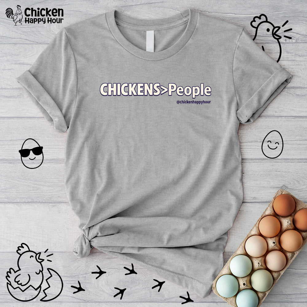 CHICKENS People Unisex Tee