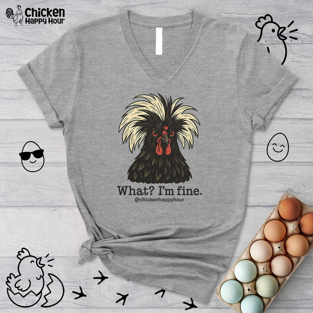 What I'm Fine V-Neck Tee