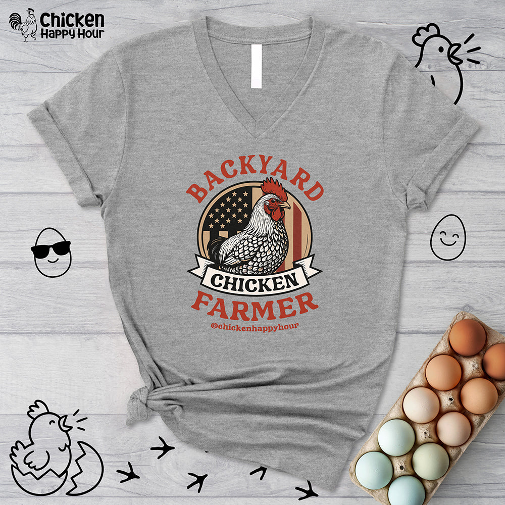 Backyard Chicken Farmer V-Neck Tee