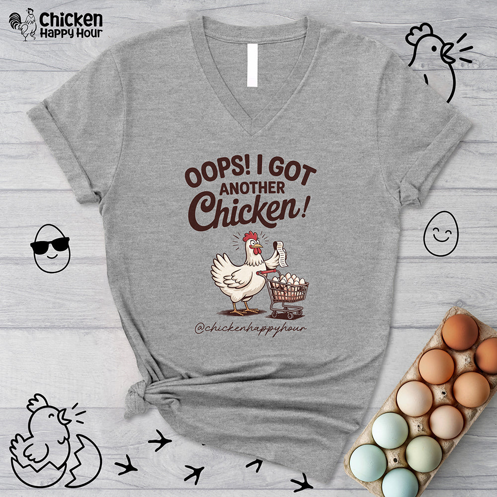 Oops I Got Another Chicken 2 V-Neck Tee