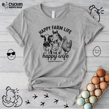 Happy Farm Life Happy Wife 01 Unisex Tee