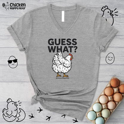 Guess What V-Neck Tee