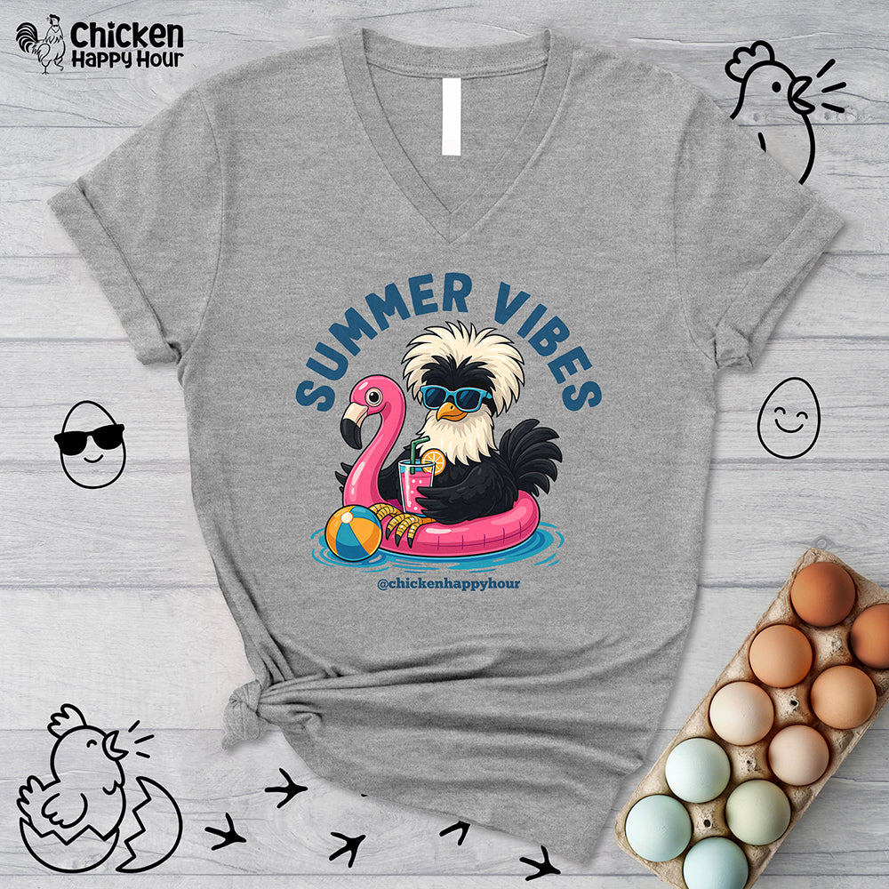Summer Vibes V-Neck Tee