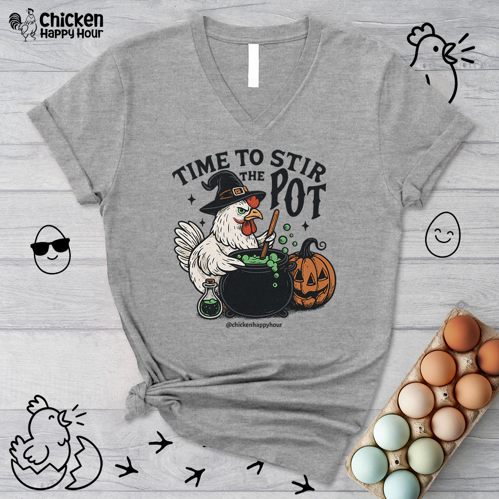 Time to Stir the Pot V-Neck Tee
