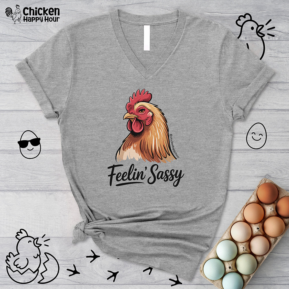 Feelin' Sassy V-Neck Tee